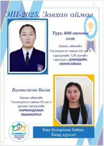 Read more about the article ЗАВХАН АЙМАГ ЭЛСЭЛТИЙН ЕРӨНХИЙ ШАЛГАЛТААР 7-Р БАЙРТ ЭРЭМБЭЛЭГДЛЭЭ